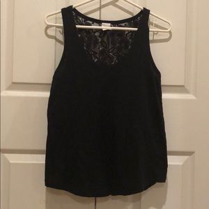 Black lace tank from Express Size S